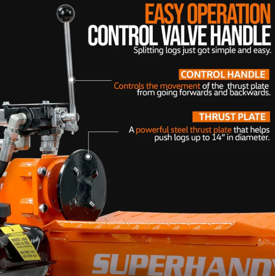 Super Handy GUO084 14 Ton 120V Portable Electric Log Splitter New